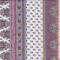 Ivory/Burgundy Stylized Stripe Brushed French Terry Knit Fabric By the Yard